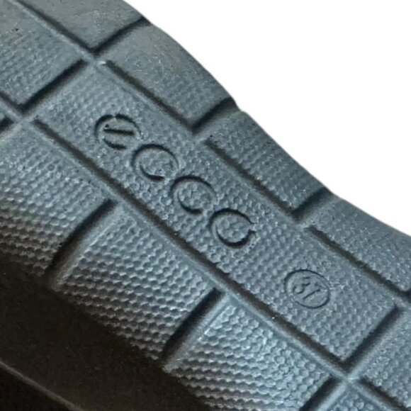 ECCO Felicia Textile Stretch Slip-On Black Comfort Pull-On Low Wedge Size 37 6.5 - Picture 9 of 12